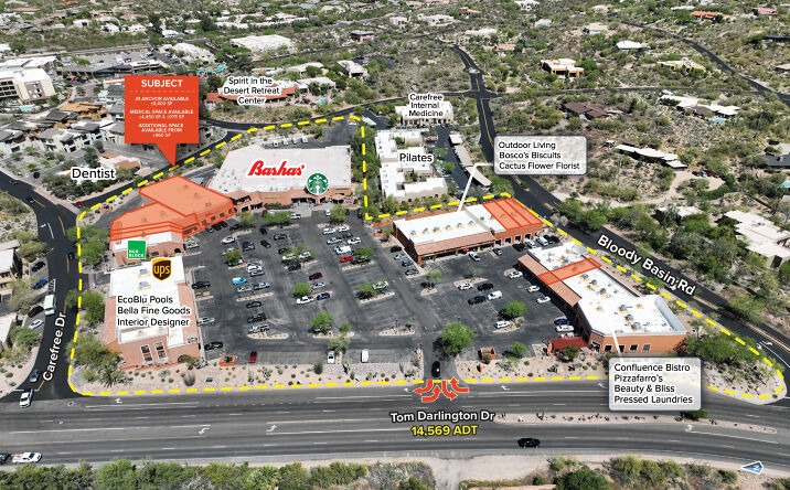 Pictures of Retail property located at 36889 N Tom Darlington Dr, Carefree, AZ 85331 for lease - image #1