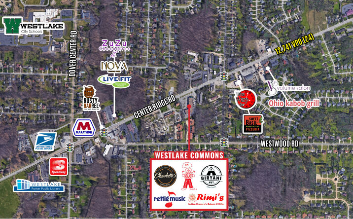 Pictures of Retail property located at 26489 Center Ridge Rd, Westlake, OH 44145 for lease - image #1
