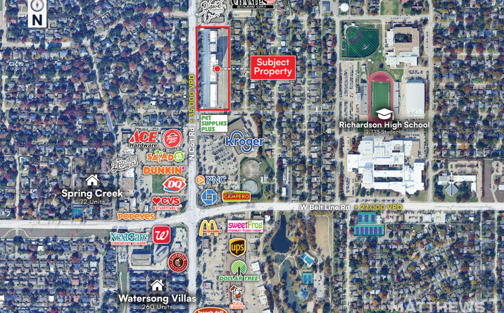 Pictures of Retail property located at 300 N Coit Rd, Richardson, TX 75080 for lease - image #1