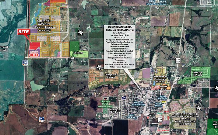 Pictures of Land property located at NEQ DNT & CR-9/J Fred Smith Pkwy, Celina, TX 75009 for lease - image #1