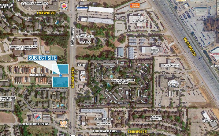 Pictures of Retail, Land property located at 121 & McCartt Dr, Lewisville, TX 75067 for lease - image #1