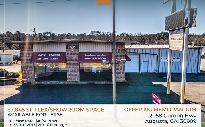 Pictures of Industrial property located at 2058 Gordon Hwy, Augusta, GA 30909 for lease - image #1