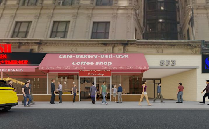 Pictures of Retail, Restaurant property located at 853 7th Ave, New York, NY 10019 for lease - image #1