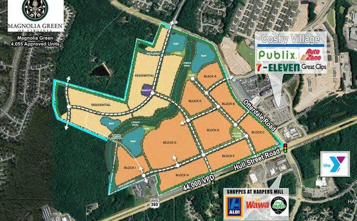 Pictures of Retail, Land property located at Hull Street Road & Otterdale Road, Chesterfield, VA 23832 for lease - image #1