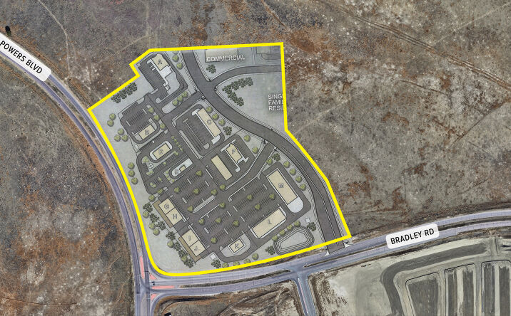 Pictures of Retail property located at NEC of Powers Blvd and Bradley Rd, Colorado Springs, CO 80911 for lease - image #1