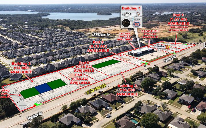 Pictures of Retail property located at SEC of Swisher Rd & Parkridge Dr, Corinth, VA 76210 for lease - image #1