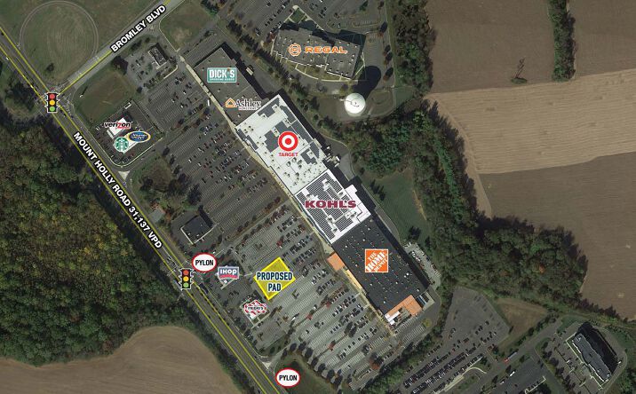 Pictures of Retail, Land property located at 2703 Mt Holly Rd, Burlington Township, NJ 08016 for lease - image #1