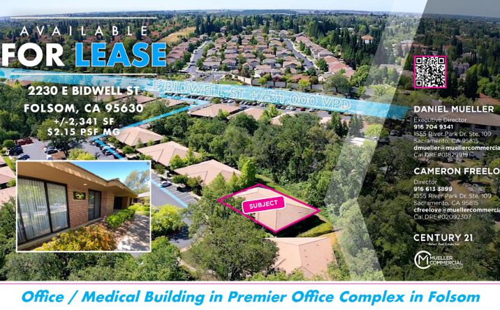 Pictures of Office property located at 2230 E Bidwell St, Folsom, CA 95630 for lease - image #1