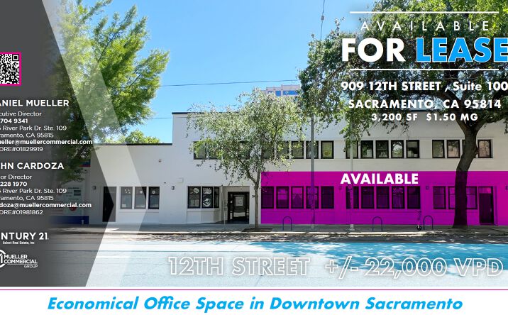 Pictures of Office property located at 909 12th St, Sacramento, CA 95814 for lease - image #1