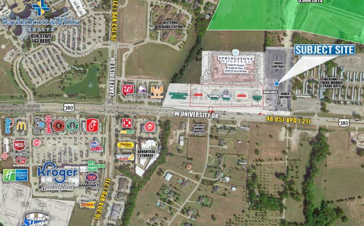 Pictures of Retail property located at NEQ Highway 380 & Lake Forest Dr, McKinney, TX 75071 for lease - image #1