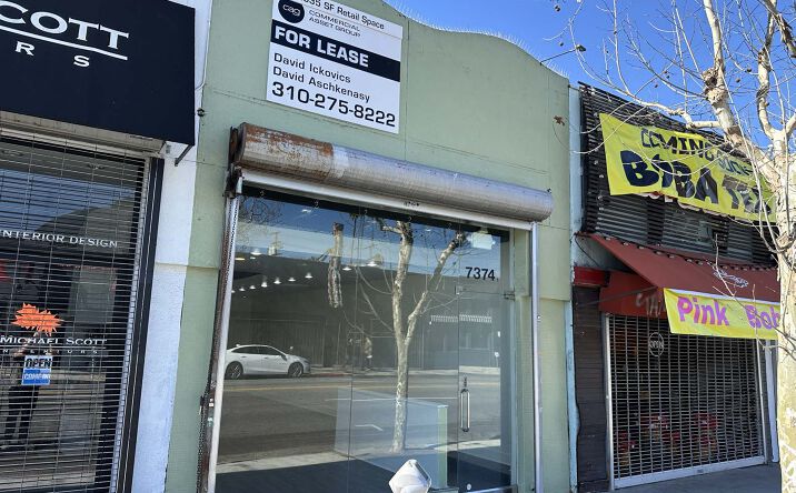 Pictures of Retail property located at 7374.5 Melrose Ave, West Hollywood, CA 90046 for lease - image #1