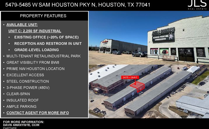 Pictures of Industrial property located at 5479 W Sam Houston Pkwy N, Houston, TX 77041 for lease - image #1