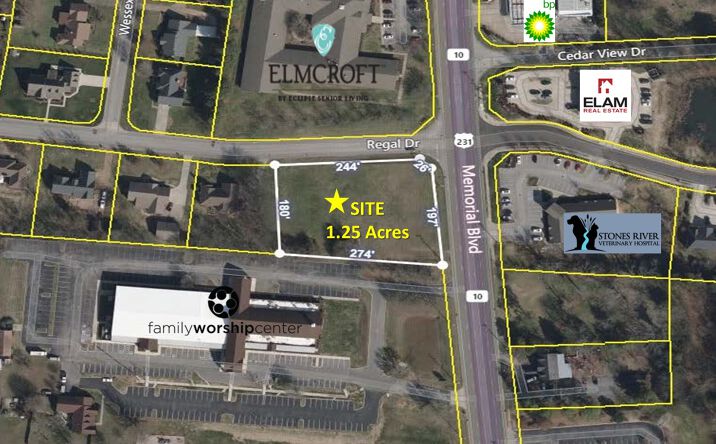 Pictures of Land property located at 3177 Memorial Blvd, Murfreesboro, TN 37129 for lease - image #1