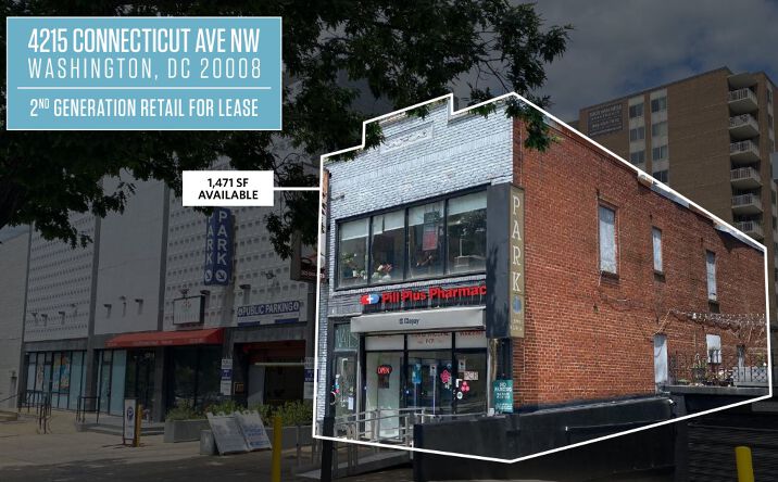 Pictures of Retail property located at 4215 Connecticut Ave NW, Washington, DC 20008 for lease - image #1