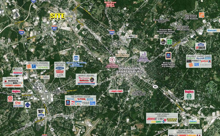 Pictures of Retail property located at 1808 Asheville Hwy, Spartanburg, SC 29303 for lease - image #1