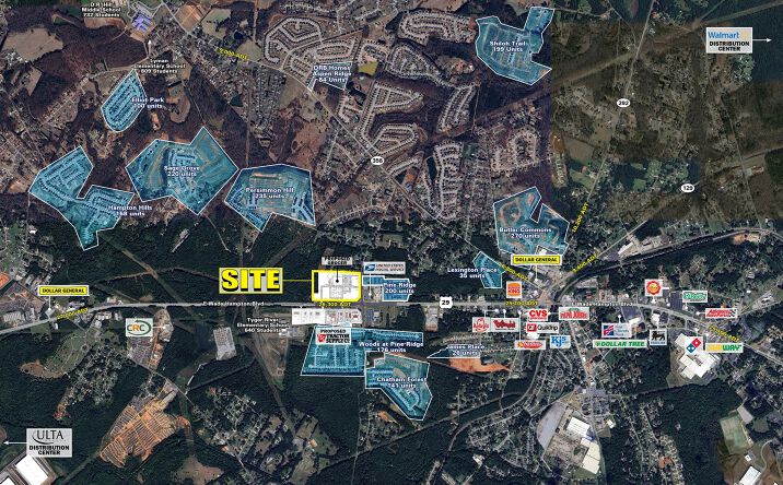 Pictures of Retail, Land property located at E Wade Hampton Blvd & Pine Ridge Rd, Duncan, SC 29365 for lease - image #1