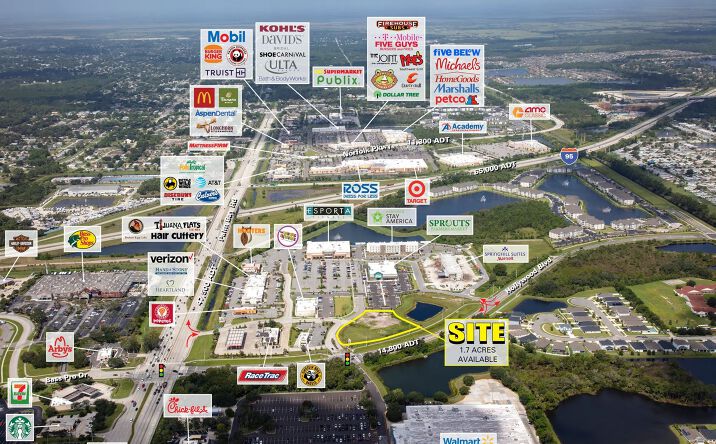 Pictures of Retail, Land property located at Hollywood Blvd & Palm Bay Rd NE, West Melbourne, FL 32904 for lease - image #1