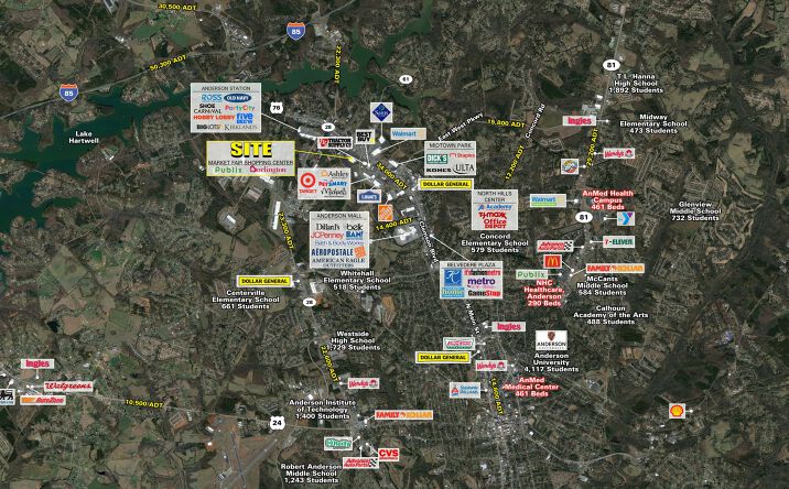 Pictures of Retail property located at 3795-3801 Clemson Blvd, Anderson, SC 29621 for lease - image #1