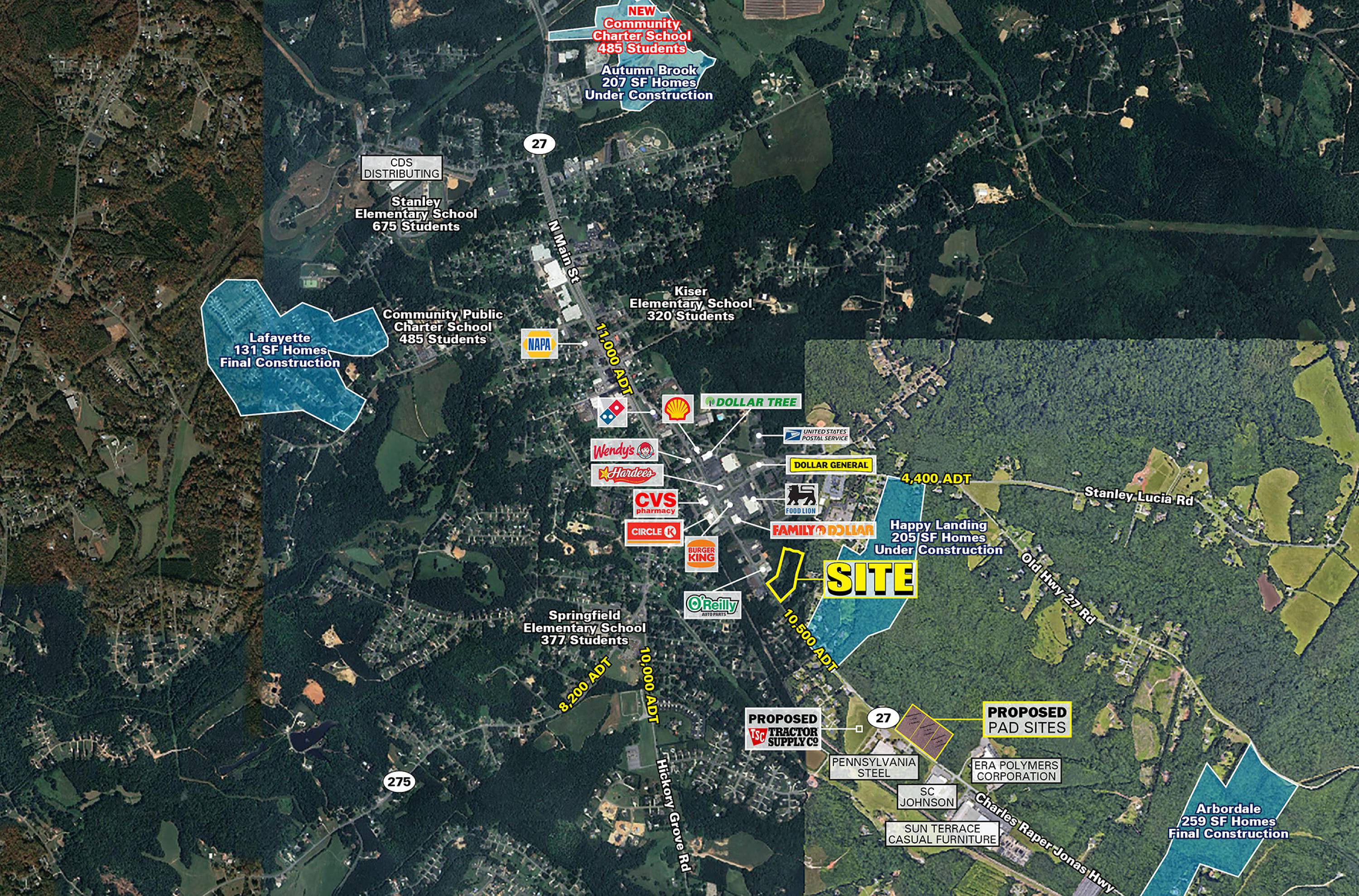 601 South Highway 27, Stanley, NC 28164