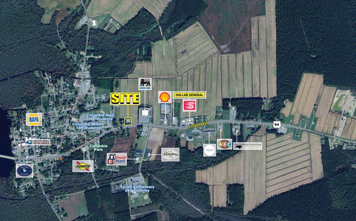 Pictures of Retail property located at 523 U.S. 64, Columbia, NC 27925 for lease - image #1