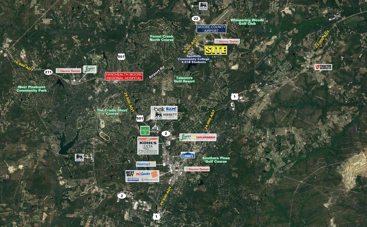 Pictures of Land property located at Airport Rd & Woodsdale Ln, Carthage, NC 28327 for lease - image #1