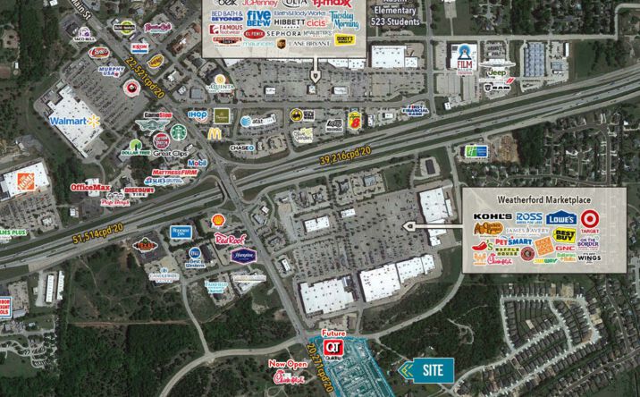 Pictures of Land property located at 2603 S Main St, Weatherford, TX 76087 for lease - image #1