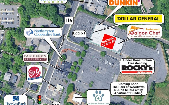 Pictures of Retail, Restaurant property located at 487 Newton St, South Hadley, MA 01075 for sales - image #1