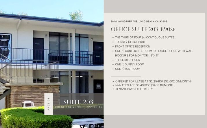 Pictures of Office property located at 3840 Woodruff Ave, Long Beach, CA 90808 for lease - image #1