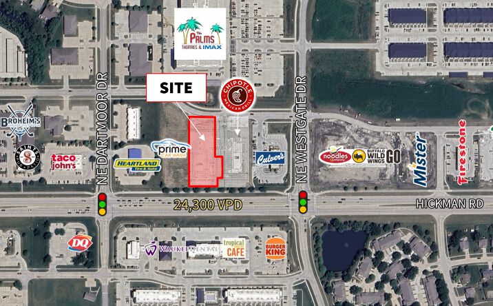 Pictures of Retail, Office, Land, Restaurant property located at 405 E Hickman Road, Waukee, IA 50263 for lease - image #1