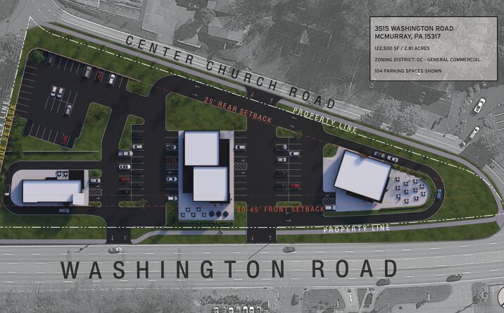 Pictures of Retail, Land property located at 3515 Washington Rd, Canonsburg, PA 15317 for sales - image #1
