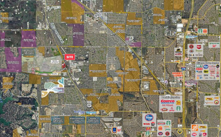 Pictures of Land property located at NWQ US-287 & Cibolo Hills Pkwy, Fort Worth, TX 76179 for lease - image #1