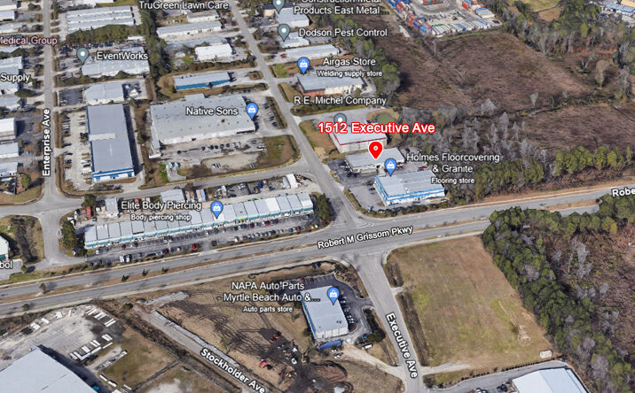 Pictures of Office, Industrial property located at 1512 Executive Ave, Myrtle Beach, SC 29577 for lease - image #1