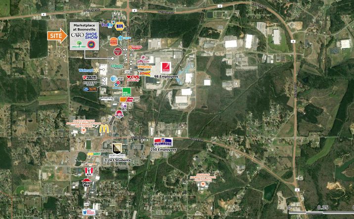 Pictures of Retail property located at 105 Booneville Trce, Booneville, MS 38829 for lease - image #1