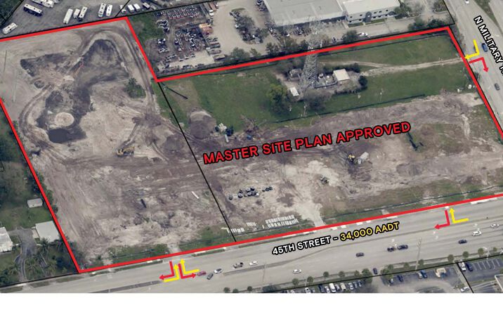 Pictures of Retail property located at Nwc 45th Street & Military Trail, Riviera Beach, FL 33407 for lease - image #1