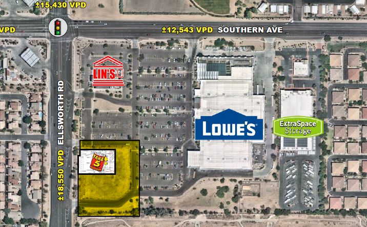Pictures of Retail, Land property located at Ellsworth Rd & Southern Ave, Mesa, AZ 85209 for lease - image #1