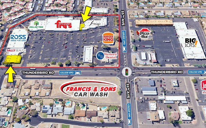 Pictures of Retail property located at SEC 35th Ave & Thunderbird Rd, Phoenix, AZ 85053 for lease - image #1