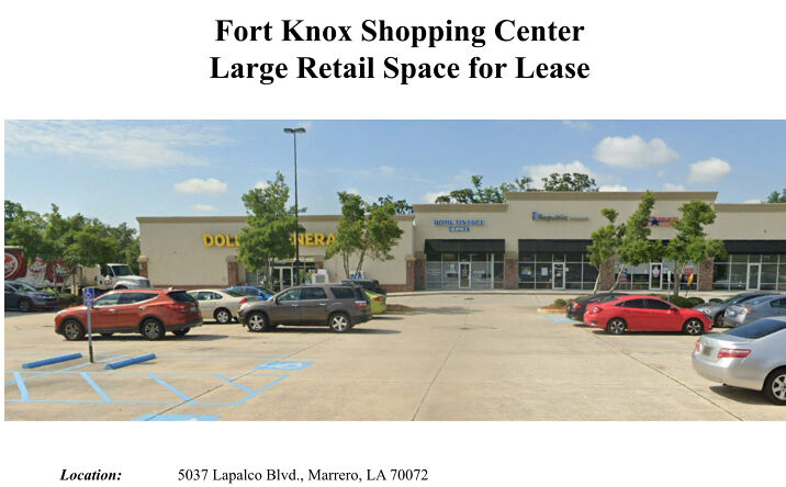 Pictures of Retail, Office, Restaurant property located at 5037 Lapalco Blvd, Marrero, LA 70072 for lease - image #1