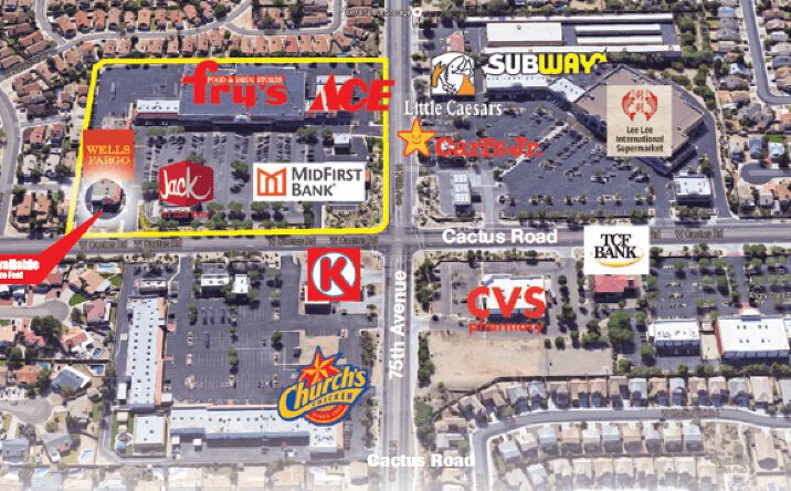 Pictures of Retail property located at SEC of Cactus Rd and 75th Ave, Peoria, AZ 85381 for lease - image #1