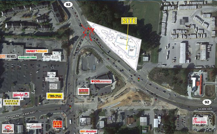 Pictures of Land property located at 5955 Hwy 92, Douglasville, GA 30134 for lease - image #1
