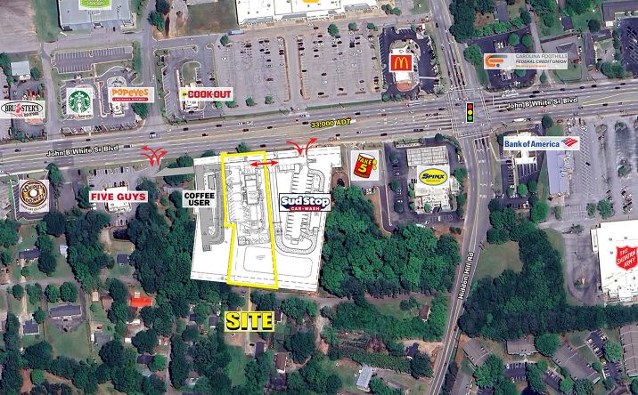 Pictures of Retail property located at John B White Sr Blvd & Hidden Hill Road, Spartanburg, SC 29301 for lease - image #1
