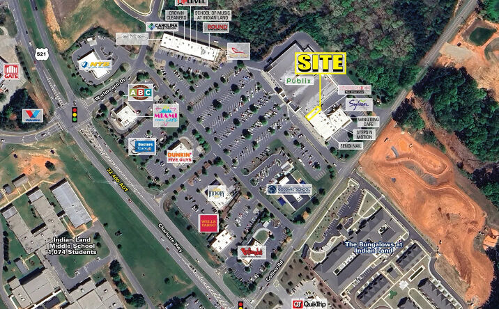 Pictures of Retail, Restaurant property located at 8384- 8394 Charlotte Hwy, Indian Land, SC 29707 for lease - image #1