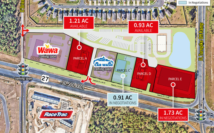 Pictures of Land property located at us highway 27 and O'Brien Road, Groveland, FL, Groveland, FL, FL 34736 for lease - image #1