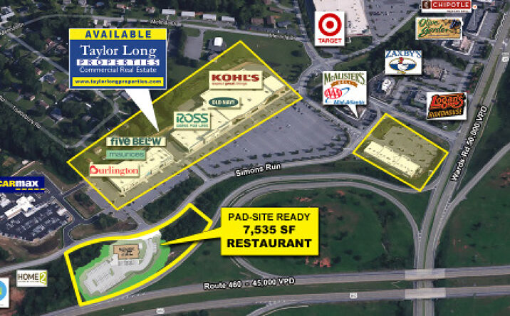 Pictures of Retail, Restaurant property located at 120-475 Simons Run, Lynchburg, VA 24502 for lease - image #1