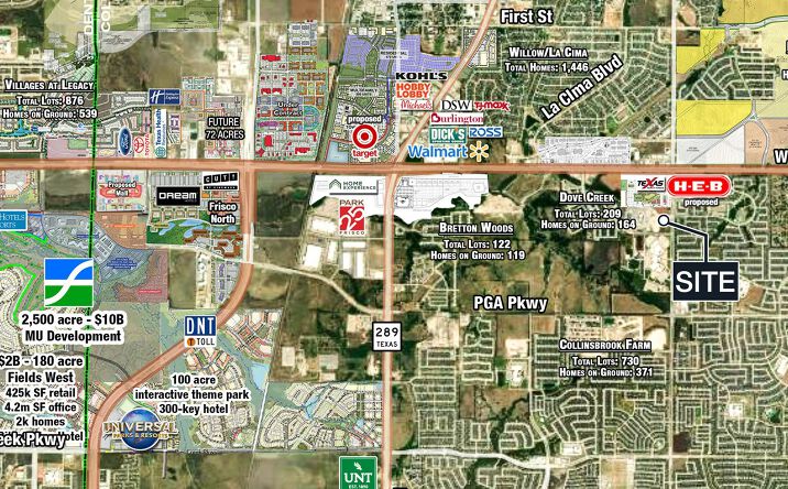 Pictures of Retail property located at SWC Prestwick Hollow DR & Coit Rd, McKinney, TX 75071 for lease - image #1