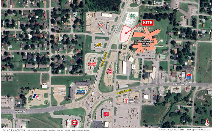 Pictures of Retail property located at Blake Drive & N Hayes Avenue, Wagoner, OK 74467 for lease - image #1