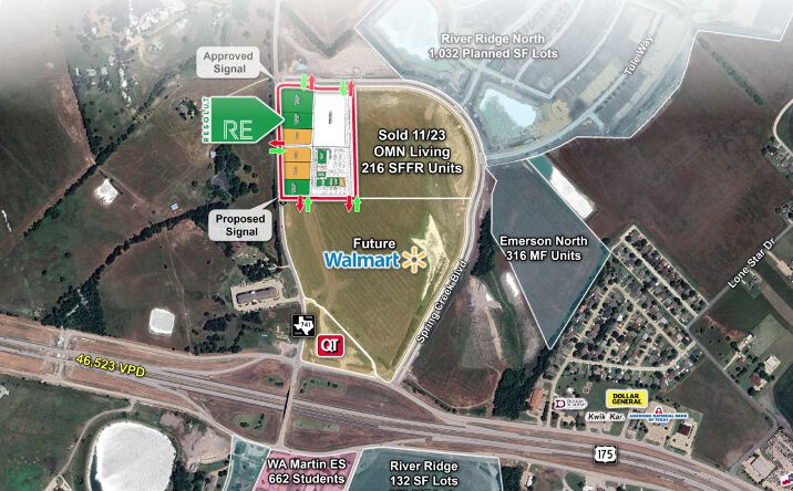 Pictures of Retail, Land property located at SEC of Spring Creek Blvd & FM-741, Crandall, TX 75114 for lease - image #1