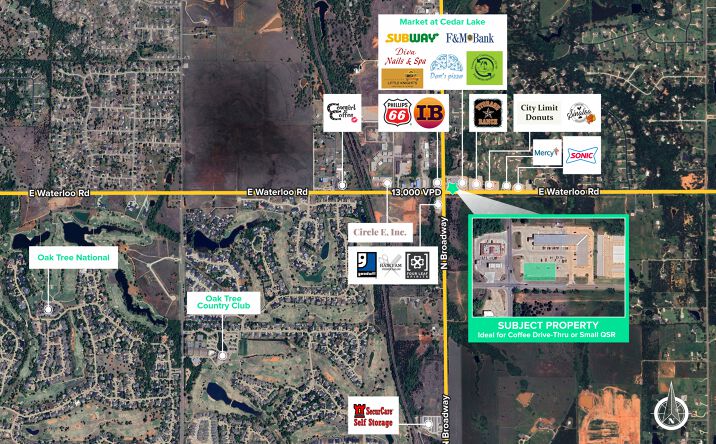 Pictures of Land property located at 121 E Waterloo Rd, Edmond, OK 73034 for lease - image #1