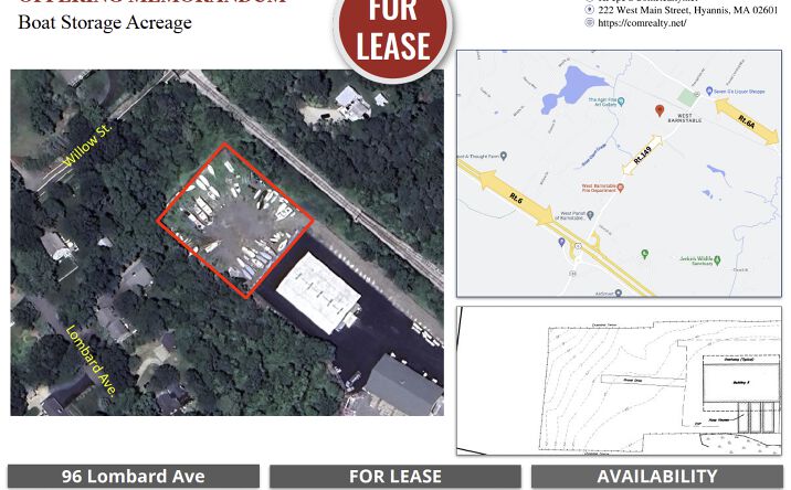 Pictures of Industrial, Land, Special Purpose property located at 96 Lombard Ave, Barnstable, MA 02668 for lease - image #1