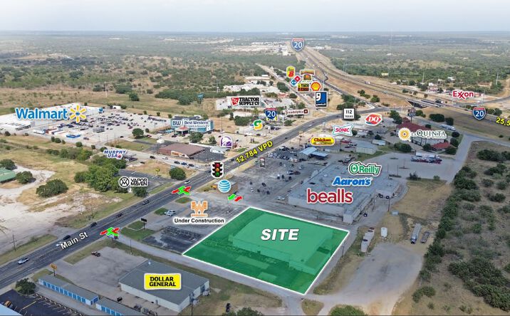 Pictures of Retail, Industrial property located at 1401 E Main St, Eastland, TX 76448 for lease - image #1