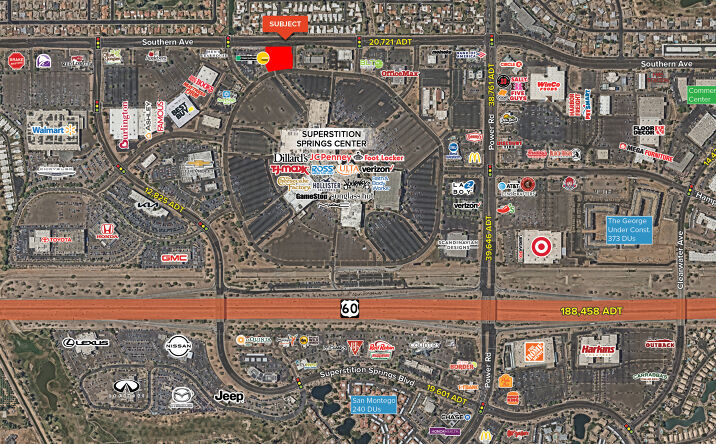 Pictures of Retail property located at 6455 E Southern Ave, Mesa, AZ 85206 for lease - image #1
